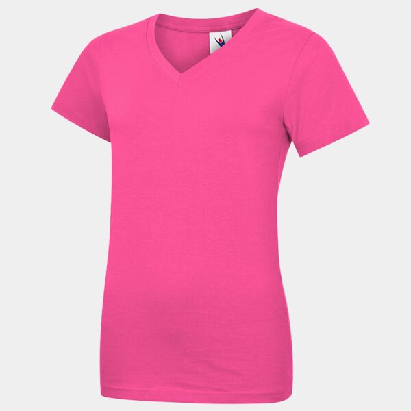 Ladies Classic V Neck T shirt Thumbnail