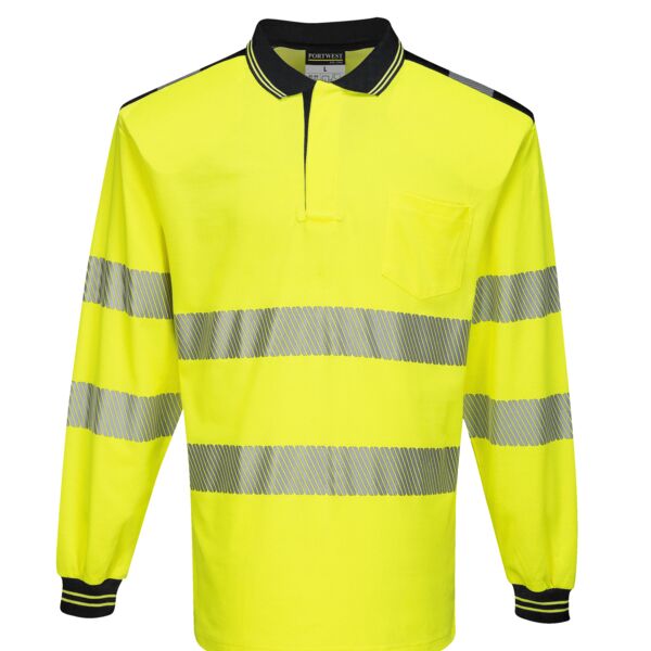 PW3 Hi-Vis Polo Shirt L/S Thumbnail